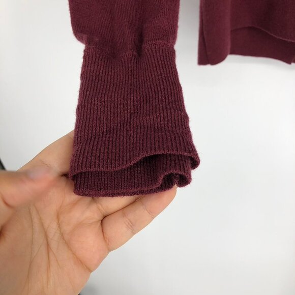 Lululemon Wine Berry Sunset Savasana Pullover cross open back sweater - Picture 7 of 16